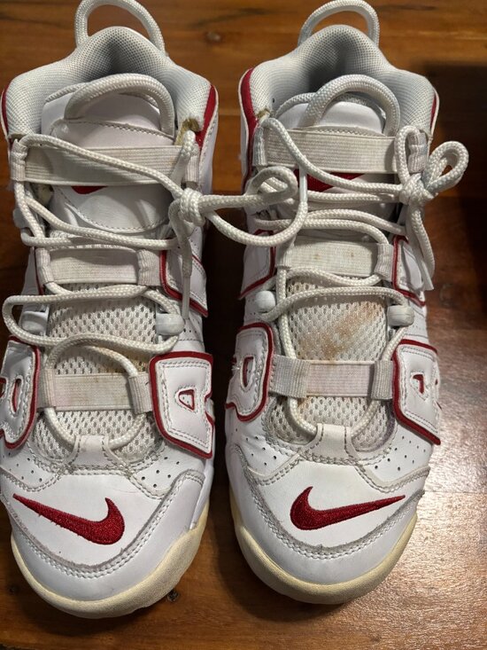 Nike Air Uptempo Shoes 921948-102 Size 8 White Varsity Red Mens main image 14